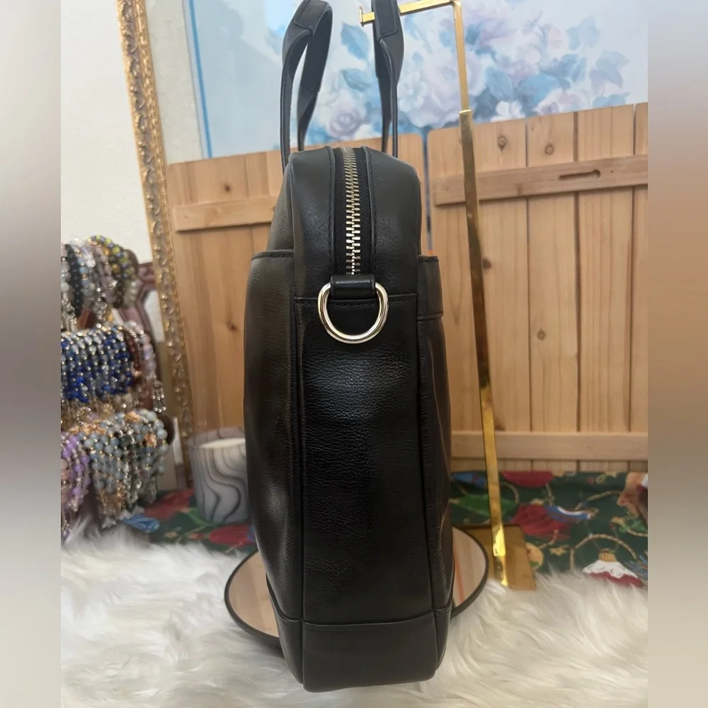 Coach Black Leather Men's Briefcase. Can be unisex.
